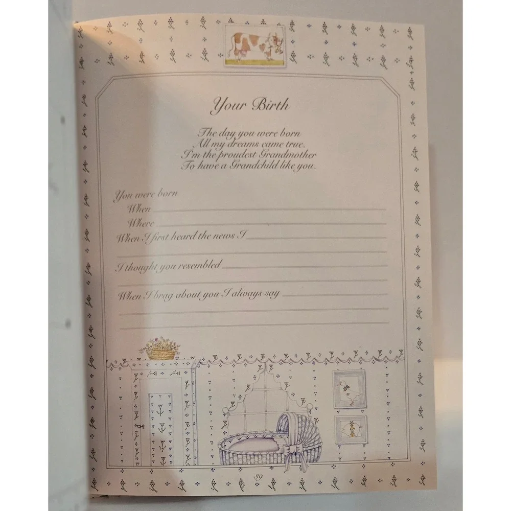 Vtg Grandmother Remembers A Written Heirloom For My‎ Grandchild Journal Book New